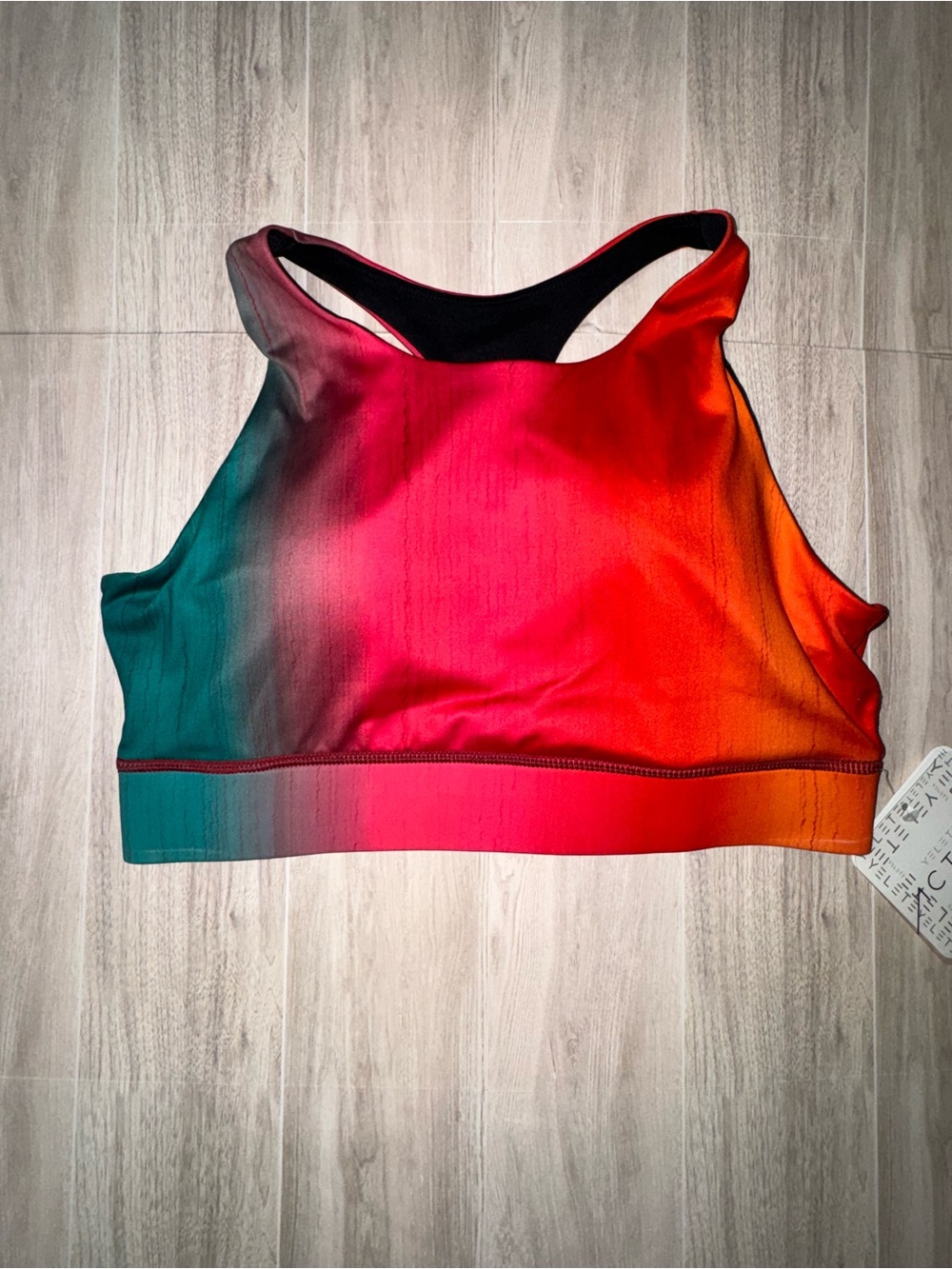 Women's Gradient High-Neck Sports Bra - Multicolor